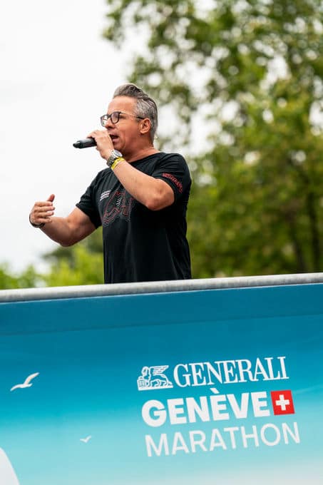 Installation audiovisuelle et sonorisation au Stade de Richemont pour le Generali Genève Marathon
