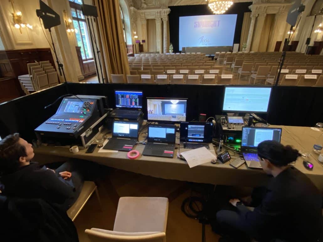 Captation vidéo multicaméra réalisée par les équipes SKYNIGHT lors d'une Assemblée Générale de la Vaudoise Assurances.