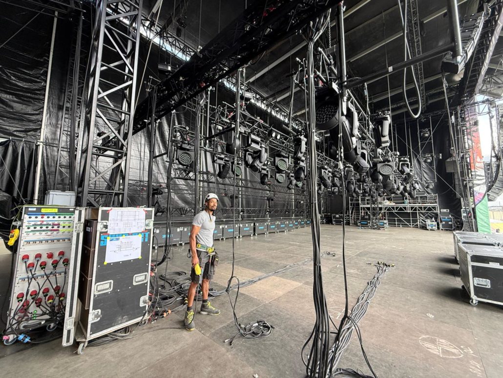 Installation technique du Festival Sion sous les étoiles à Sion